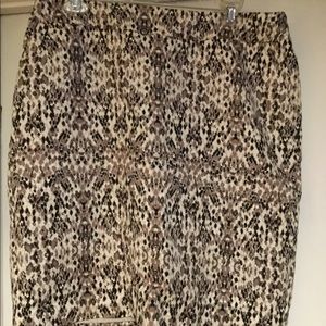 Merona snakeprint skirt size 12